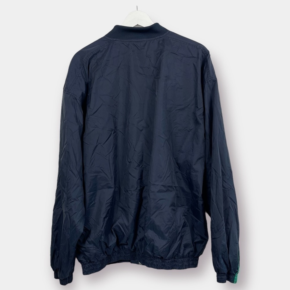 Adidas Lightweight Jacket Track Windbreaker Navy Green Size Large - Picture 2 of 4